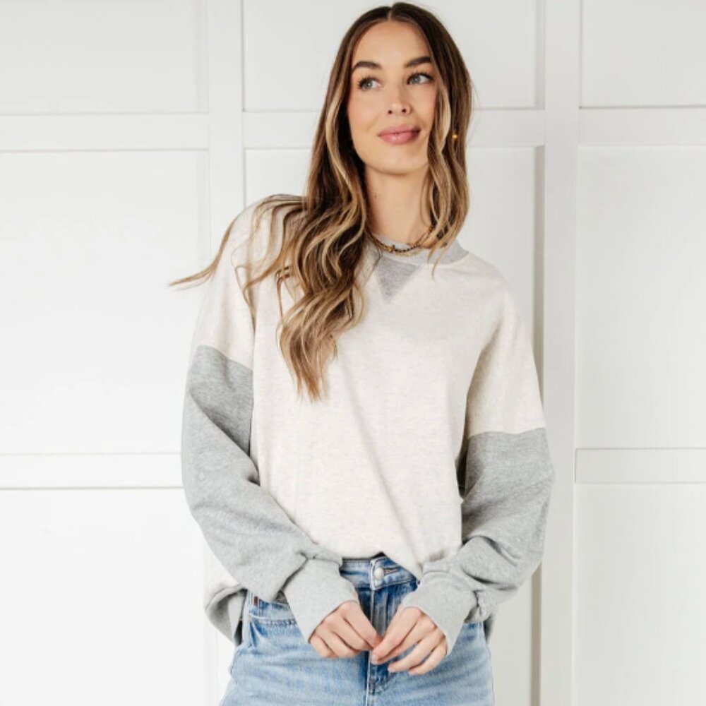 Bring it Together Color Block Pullover